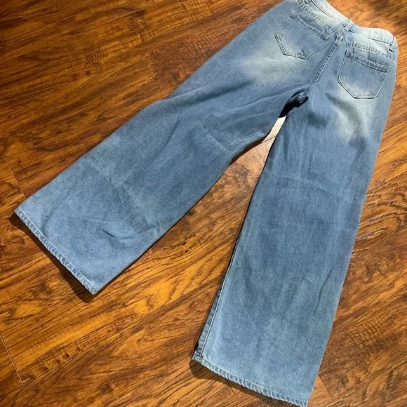 SHEIN women’s size XS ripped wide leg jeans - Picture 6 of 6